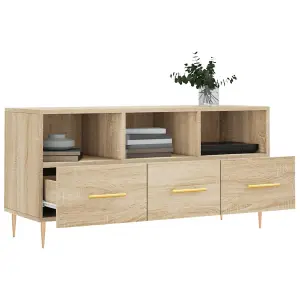 Berkfield TV Cabinet Sonoma Oak 102x36x50 cm Engineered Wood