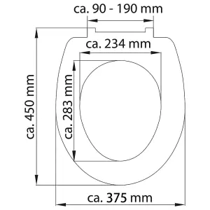 SCHÜTTE Duroplast High Gloss Toilet Seat with Soft-Close MAGIC LIGHT