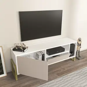 Decorotika - Utopia TV Stand TV Unit TV Cabinet with Shelves and One Cabinet