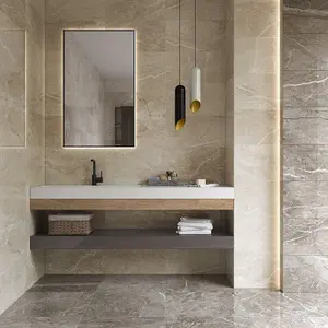 Berlin Stone Effect Ceramic Tile 30 x 60cm / Light Grey