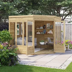 BillyOh Picton Corner Summerhouse - Pressure Treated - 9x9