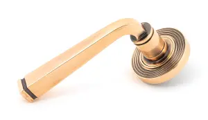 From The Anvil Polished Bronze Avon Round Lever on Rose Set (Beehive) - Unsprung