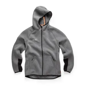 Scruffs Trade Air-Layer Full Zip Work Hoodie Grey - XXL