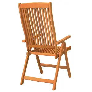 Berkfield Folding Garden Chairs 2 pcs Solid Wood Eucalyptus