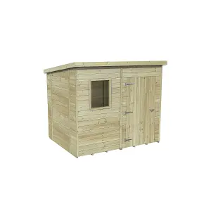 Forest Garden Timberdale 8x6 ft Pent Wooden Shed with floor