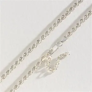 Revere Sterling Silver Hollow Rope Necklace