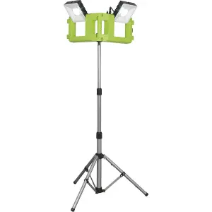 Folding Case Floodlight & Tripod Stand - 60W COB LED - IP44 Rated - 4800 Lumens