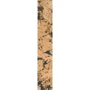 Sample: Beautiful Cork Wall Panels - Black - 1 Strip - 30cm x 5cm (11.81in x 1.96in)