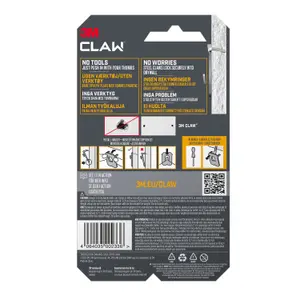 3M Claw Drywall Picture hanger (H)41mm (W)28mm, Pack of 2