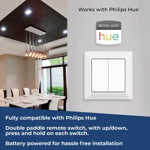 Candeo Remote Double Dimmer Switch for Philips Hue (Friends of Hue switch)