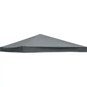 SunDaze 1-Tier Replacement Top Fabric for 3x3m Gazebo Pavilion Roof Canopy Anthracite