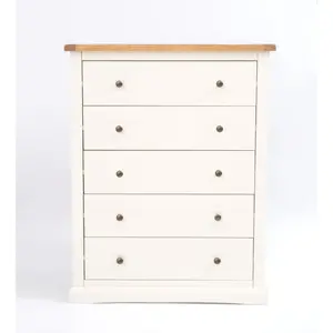 Castelli 5 Drawer Chest of Drawers Brass Knob