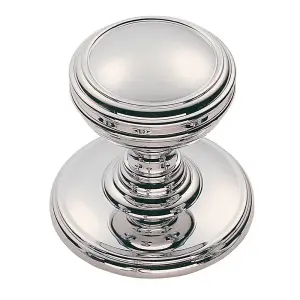 Ringed Tiered Cupboard Door Knob 38mm Diameter Polished Chrome Cabinet Handle