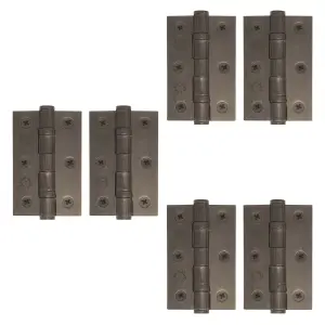 AFIT Dark Bronze Door Hinges - 3 Inch / 76mm  Internal Fire Door Hinges - 3 Pairs