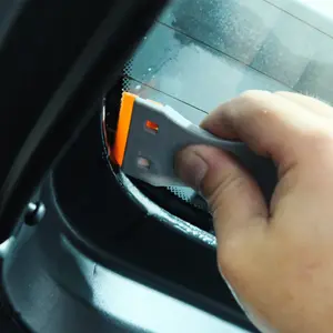 MagWrap™ Plastic Glue Scraper with 10 Spare Blades - Remove Residual Adhesive from a Vehicle & Avoid Damaging Paintwork