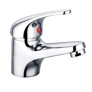 SunDaze Chrome Basin Sink Mixer Tap Small Modern Bathroom Lever Faucet