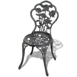 Berkfield Bistro Chairs 2 pcs Cast Aluminium Green