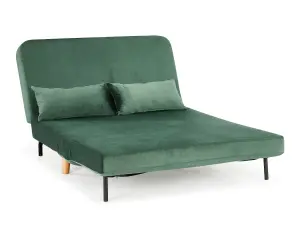 Keller Green Velvet double Futon Sofa Bed