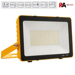 110V LED Floodlight 100W Slim - Site Lighting 4000K IP65 Rated with Integrated LEDs