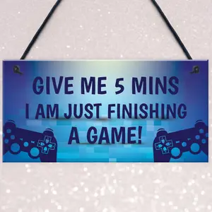 Funny Gaming Sign For Dad Son Brother Uncle Man Cave Bedroom Sign