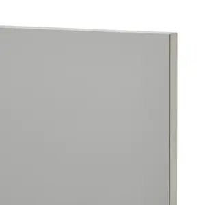 GoodHome Balsamita Matt grey Slab Highline Cabinet door (W)600mm (H)715mm (T)16mm