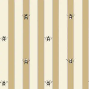 Bee Happy Wallpaper In Golden Honey