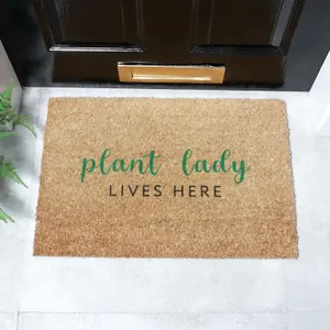 Plant Lady Lives Here Doormat (60 x 40cm)