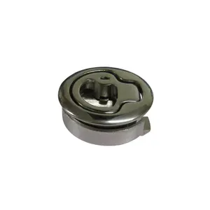 Flush Mount Lifting Ring Pull Handle 61.5MM (Stainless Steel Locking Door Catch)