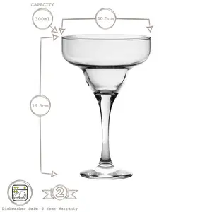 300ml Margarita Glass 12