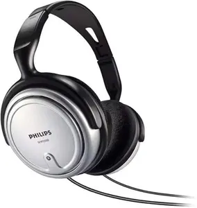 PHILIPS Audio SHP2500/10 Hi-Fi Headphones, TV Headphones With Long Cable (Excellent Sound, Sound Isolation, In-Cord Volume Control, Extra Long 6-M