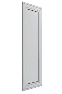 MirrorOutlet Langley All Glass Bevel Free Standing Cheval Dress Mirror 5ft7 x 1ft11, 170cm x 58cm