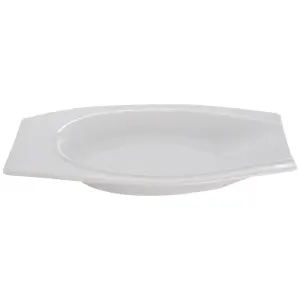 Maison by Premier Basso White Porcelain Serving Plate