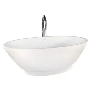 Langley White Freestanding Acrylic Bath (L)1700mm (W)790mm