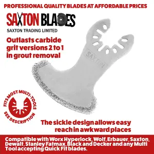 Saxton QFDSB Oscillating Multitool Diamond Sickle Blade