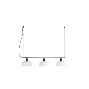 Luminosa Tatawin Medium White Linear Bar Pendant Lamp