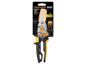 Fiskars 1027207 PowerGear Aviation Snips Straight Cut 250mm 10in FSK1027207