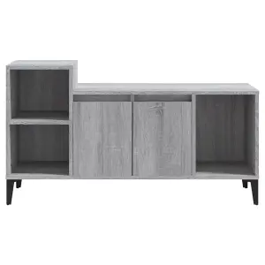 Berkfield TV Cabinet Grey Sonoma 100x35x55 cm Engineered Wood