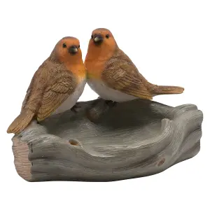 Country Living Robin Pair Bird Bath