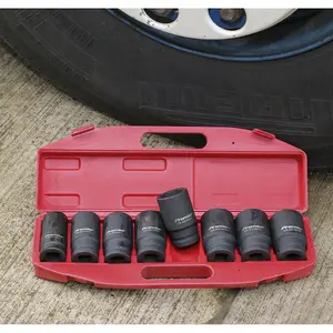 Sealey Impact Socket Set 8pc Deep 3/4"Sq Drive Metric AK885