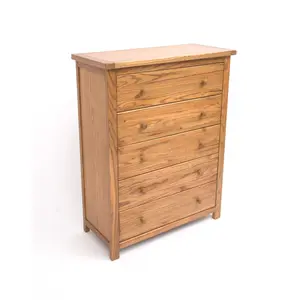 Trivento 5 Drawer Chest of Drawers Wood Knob