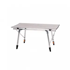 Oypla 3ft Adjustable Portable Folding Outdoor Aluminium Camping Kitchen Work Top Table