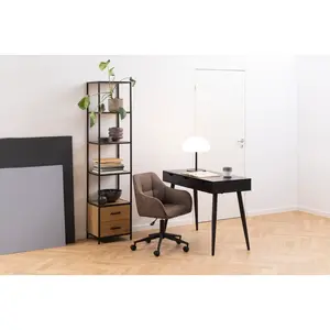 Casson Metal Base Writing Desk Black