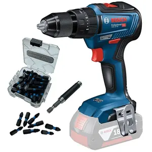 Bosch 18v GSB 18V-55 Professional Brushless Combi Drill GSB18 Bare + 25PC Set