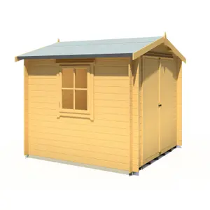 Shire 8x8 Bradley Log Cabin - 19mm Thick Logs