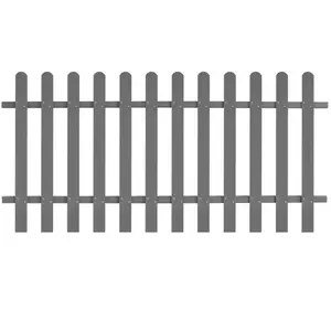 Ayia Grey Composite Fence Panels Grey / 100cm H x 200cm W