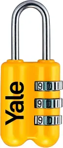 Yale - Combination Padlock in Yellow - YP2/23/128/1Y