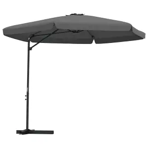 Berkfield Outdoor Parasol with Steel Pole 300x250 cm Anthracite