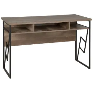 Home Office Desk Dark Wood FORRES