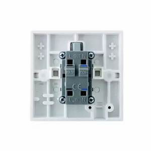 BG 20A Rocker Raised square Control switch with LED indicator Gloss White