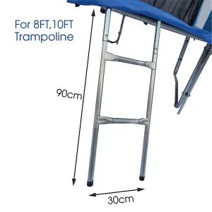 SunDaze Steel Trampoline ladder 2 Steps Fit 8FT 10FT Trampolines